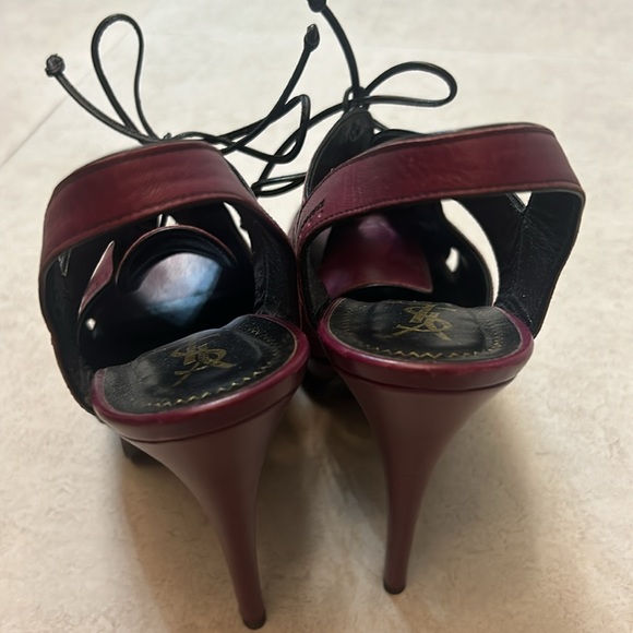 Authentic YSL Tribute Cut-Out Laces Purple 38 1/2 - Picture 12 of 12